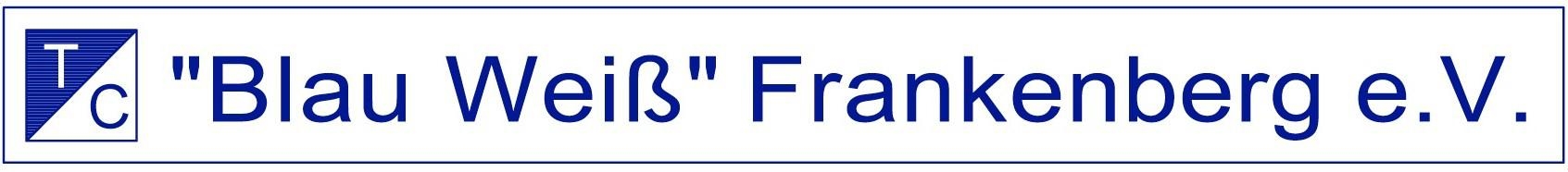 Vereinslogo Tennisclub Blau-Weiss Frankenberg e.V. Tennisverein Frankenberg Eder